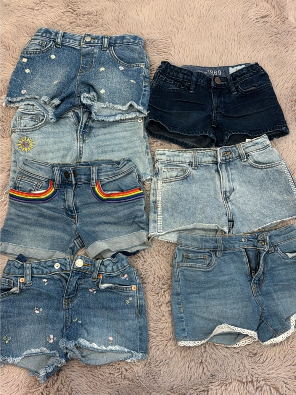 Toddler girl denim shorts bundle